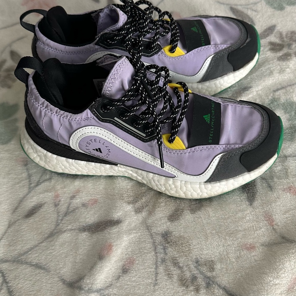 Adidas Stella McCartney Purple and Black Sneakers